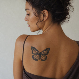 Realistic Monarch Butterfly Tattoo - 1 | Temporalis