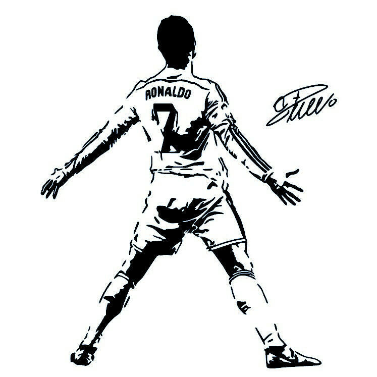Ronaldo back - view goal celebration temporary tattoo - 2 | Temporalis