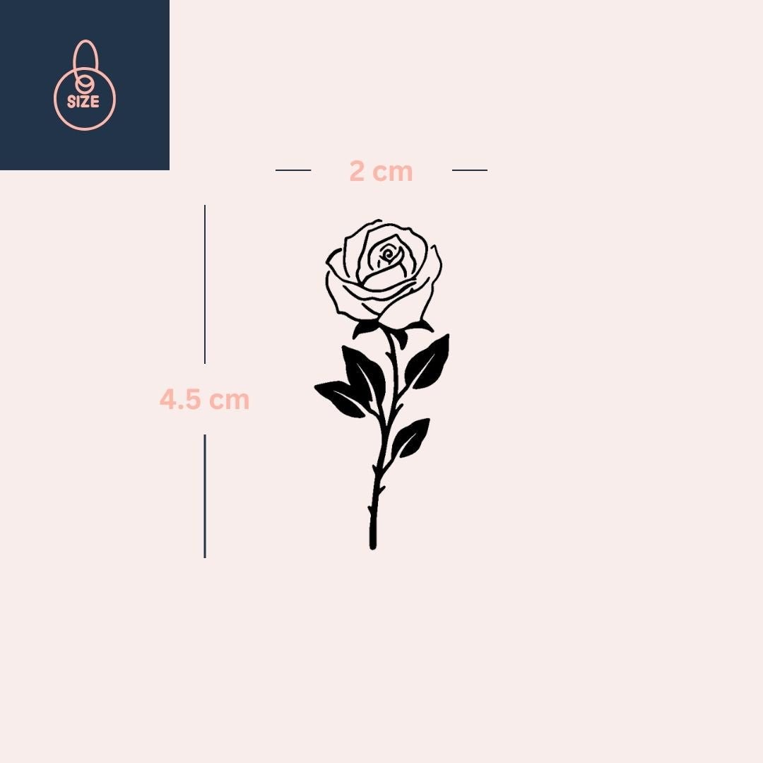 Tatuaggio con fiore di rosa | Temporalis, image size:1080x1080
