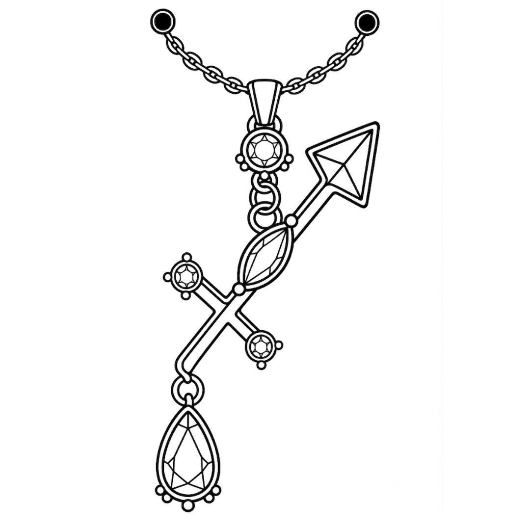 Sagittarius Jewel Zodiac Tattoo - 1 | Temporalis