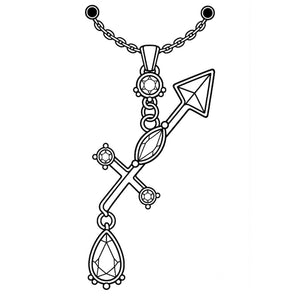 Sagittarius Jewel Zodiac Tattoo - 1 | Temporalis