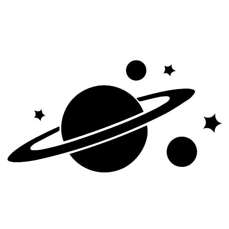 Saturn & Stars Temporary Tattoo - 2 | Temporalis