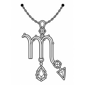 Scorpio Jewel Zodiac Tattoo - 1 | Temporalis