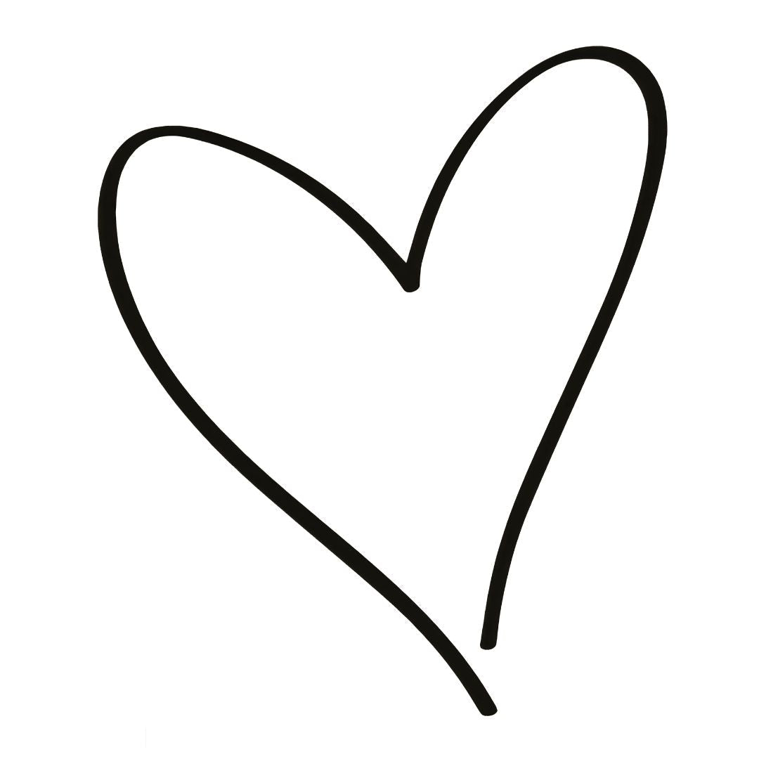 Sketched Heart Tattoo - 2 | Temporalis