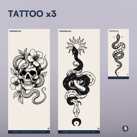 Snake XL Tattoo Kit — tymczasowy tatuaż węża na Mystic Festival