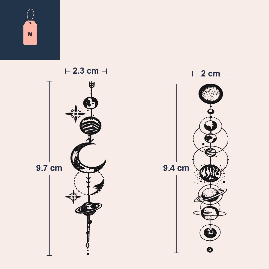 Duo tatuaży: Układ Słoneczny - 4 | Temporalis