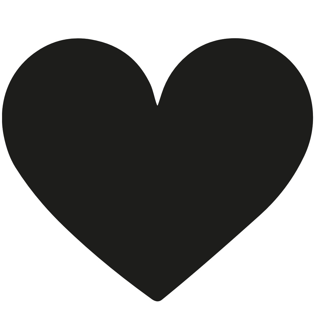 Solid black heart temporary tattoo - 2 | Temporalis