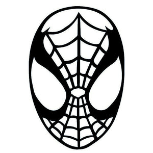 Spider - Man mask line art temporary tattoo - 2 | Temporalis