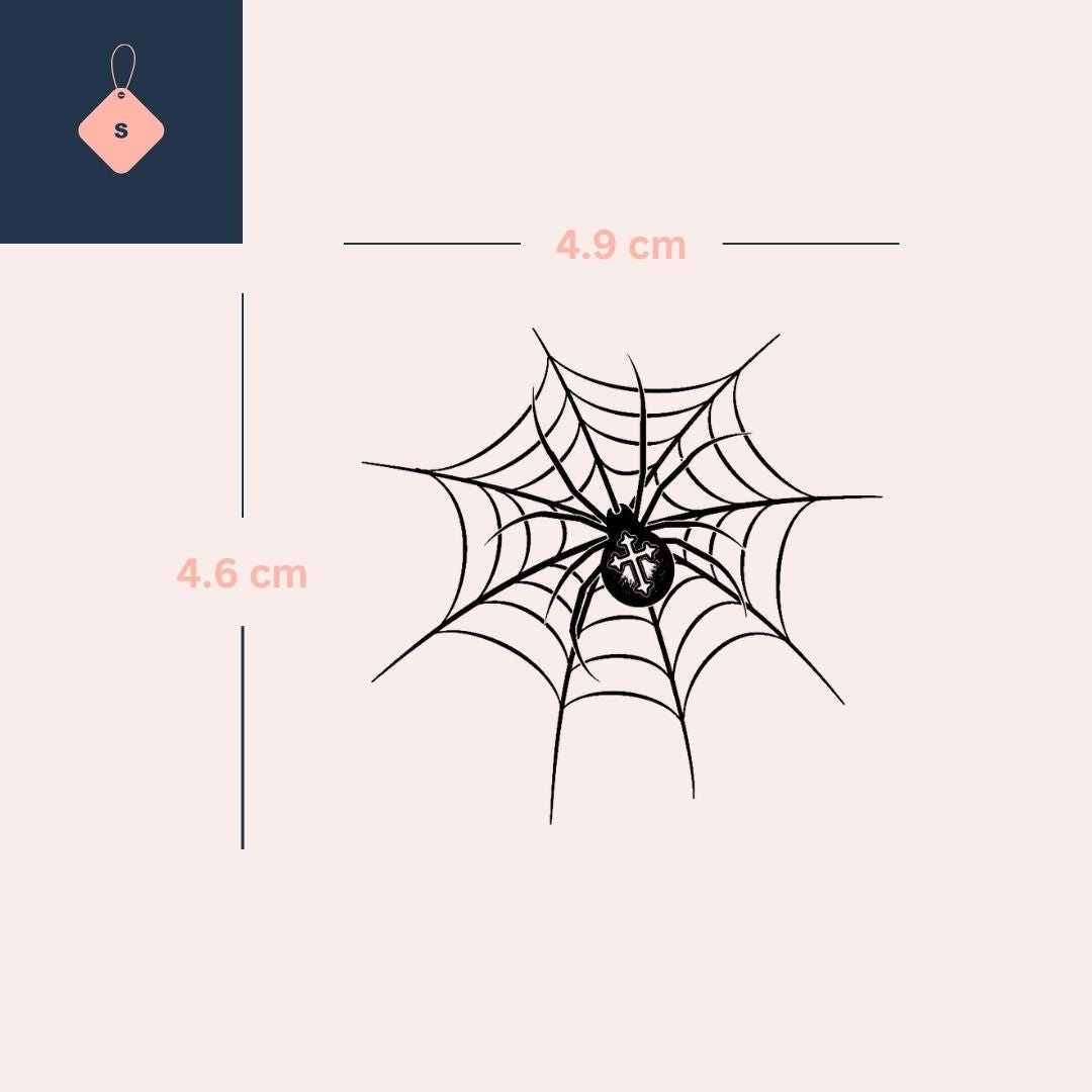 Tatuagem de teia de aranha | Temporalis, image size:1080x1080