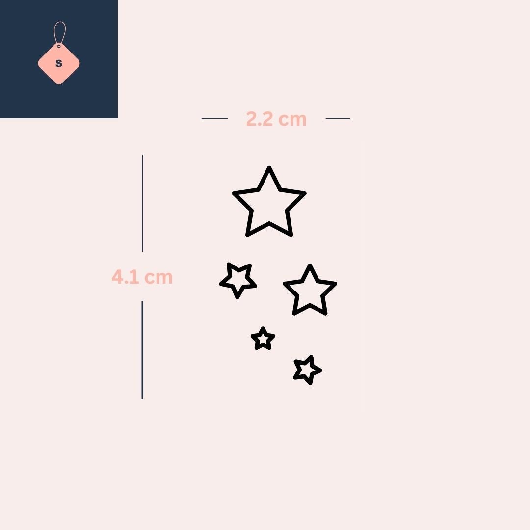 Starlight Cascade 3 - Temporalis® - Midlertidig tatovering