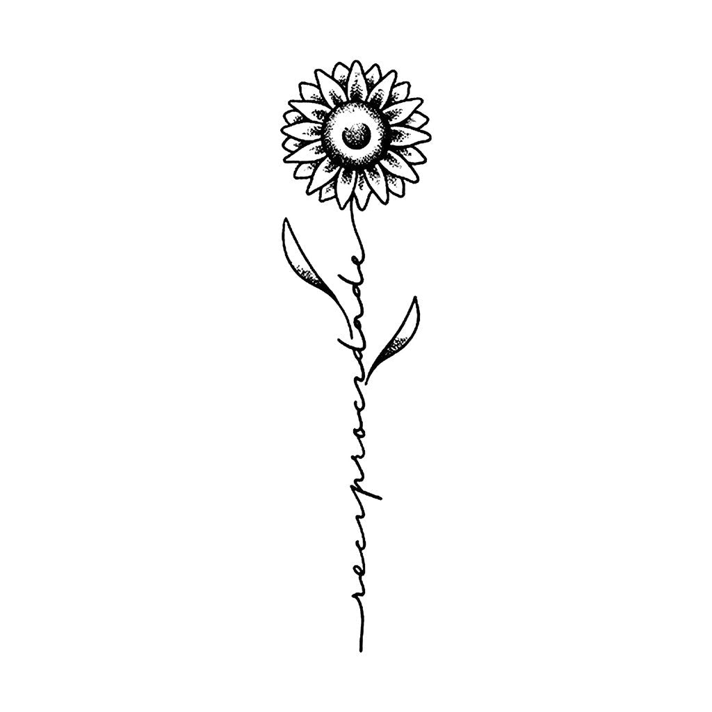 Sunflower Reciprocidade Tattoo - 2 | Temporalis