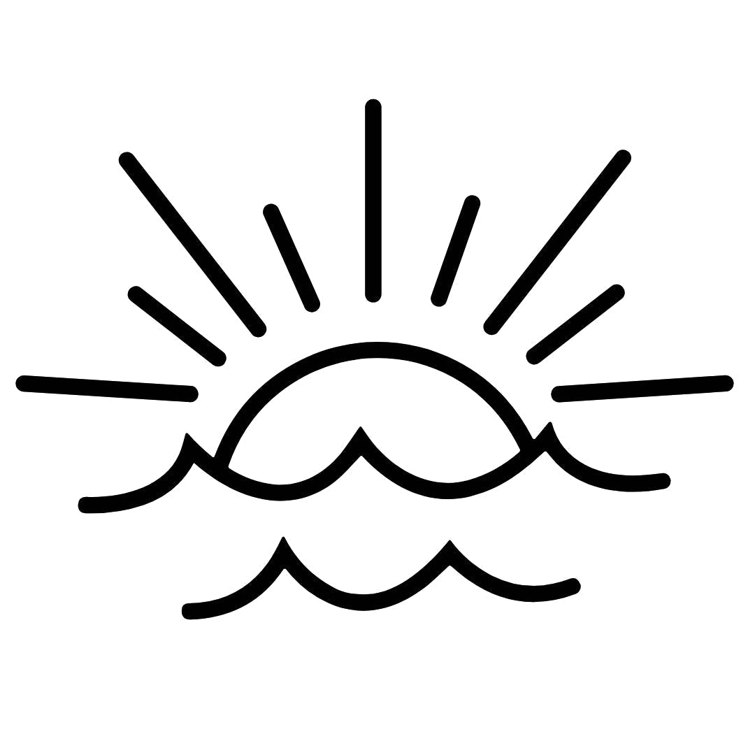 Sunrise over the ocean temporary tattoo - 2 | Temporalis