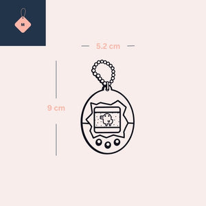 Tamagotchi keychain temporary tattoo - 4 | Temporalis