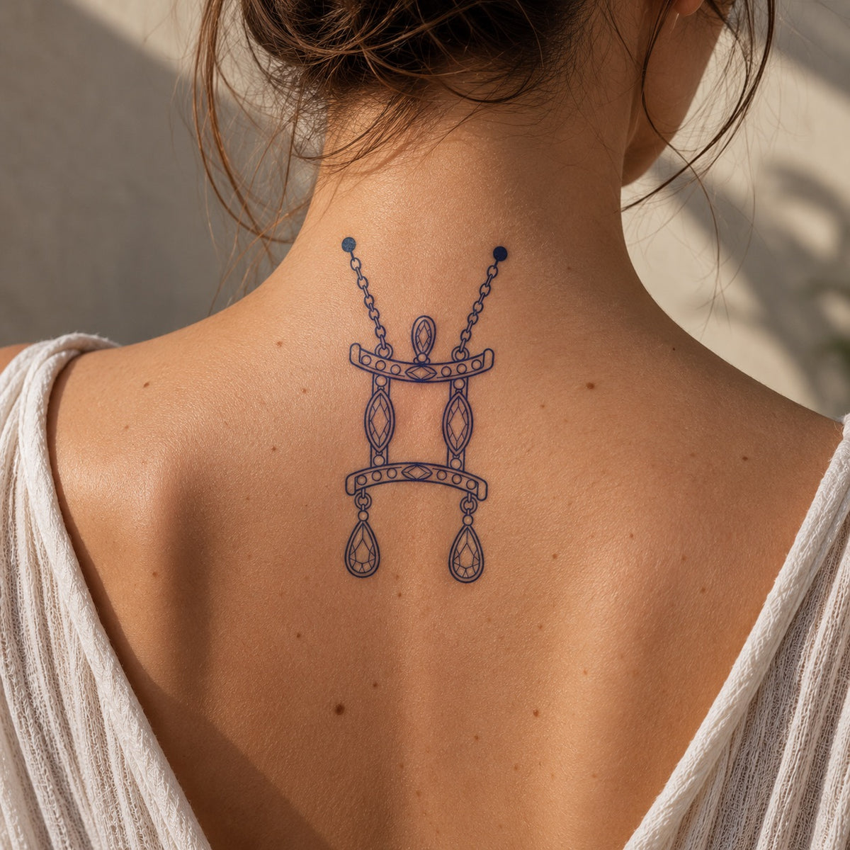 Tatuaggio Zodiaco Gioiello Gemelli