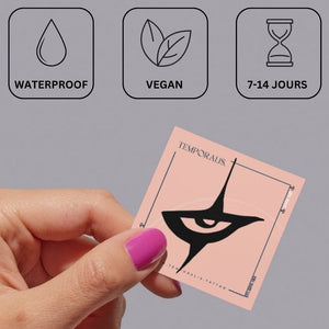 The Crow eye temporary tattoo 3 - Temporalis
