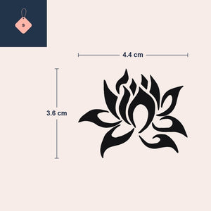 Lotustatuering i tribalstil - 4 | Temporalis