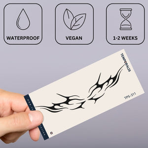 Tribal wings temporary tattoo - 3 | Temporalis