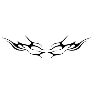 Tribal wings temporary tattoo - 2 | Temporalis