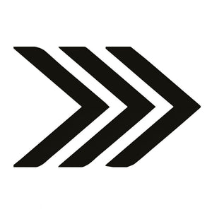 Triple Chevron Arrow Tattoo - 2 | Temporalis