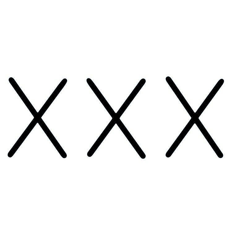 Triple X temporary tattoo - 2 | Temporalis