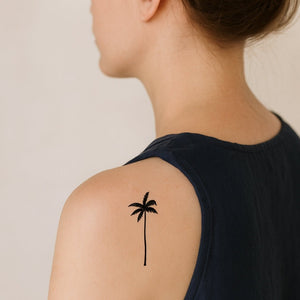Tropical Palm Icon 1 - Temporalis® - Tatuaggio temporaneo