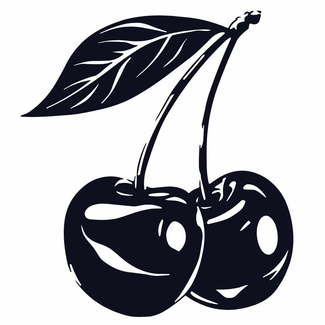 Twin Cherries Temporary Tattoo with Leaf - 2 | Temporalis