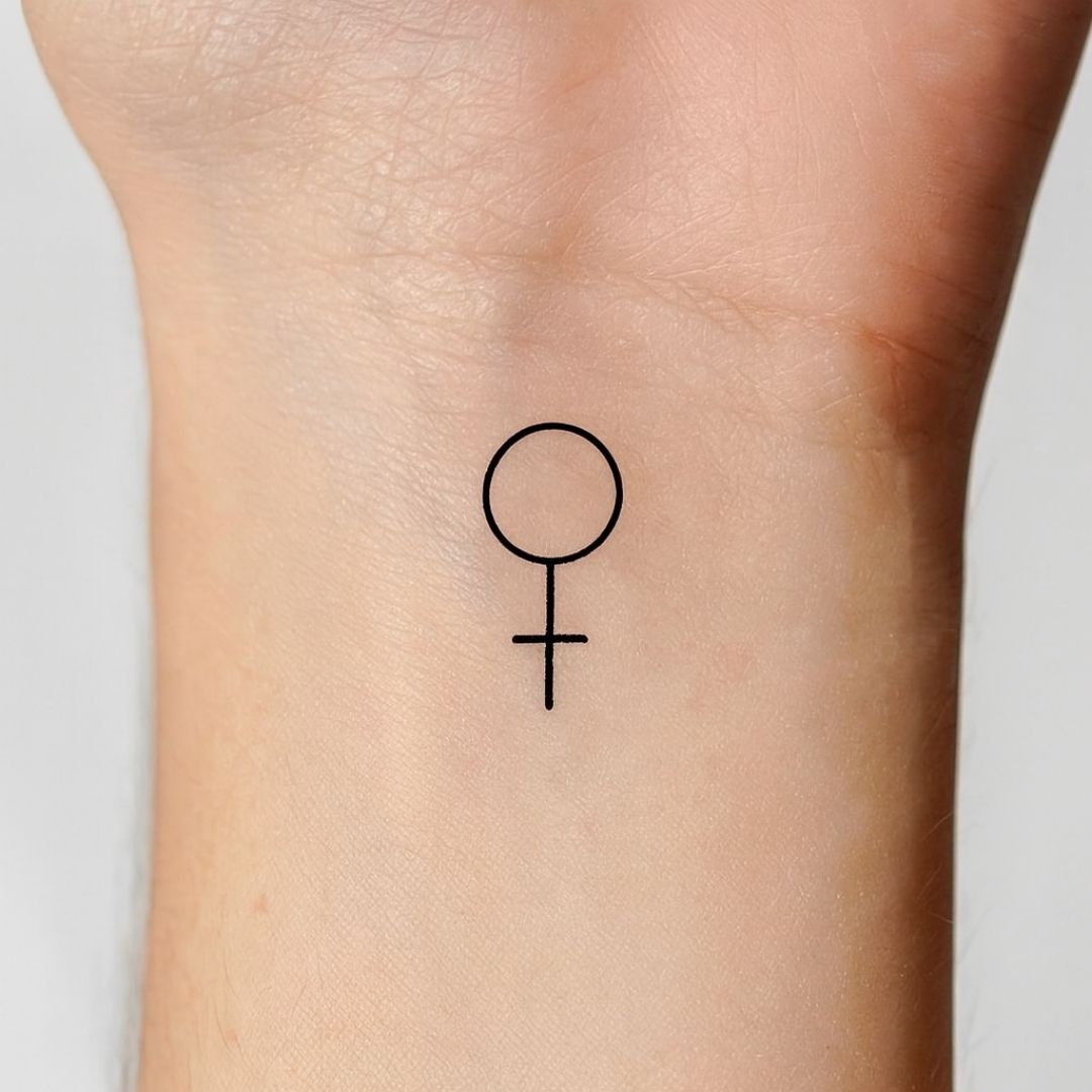 Venus Symbol Temporary Tattoo - 1 | Temporalis
