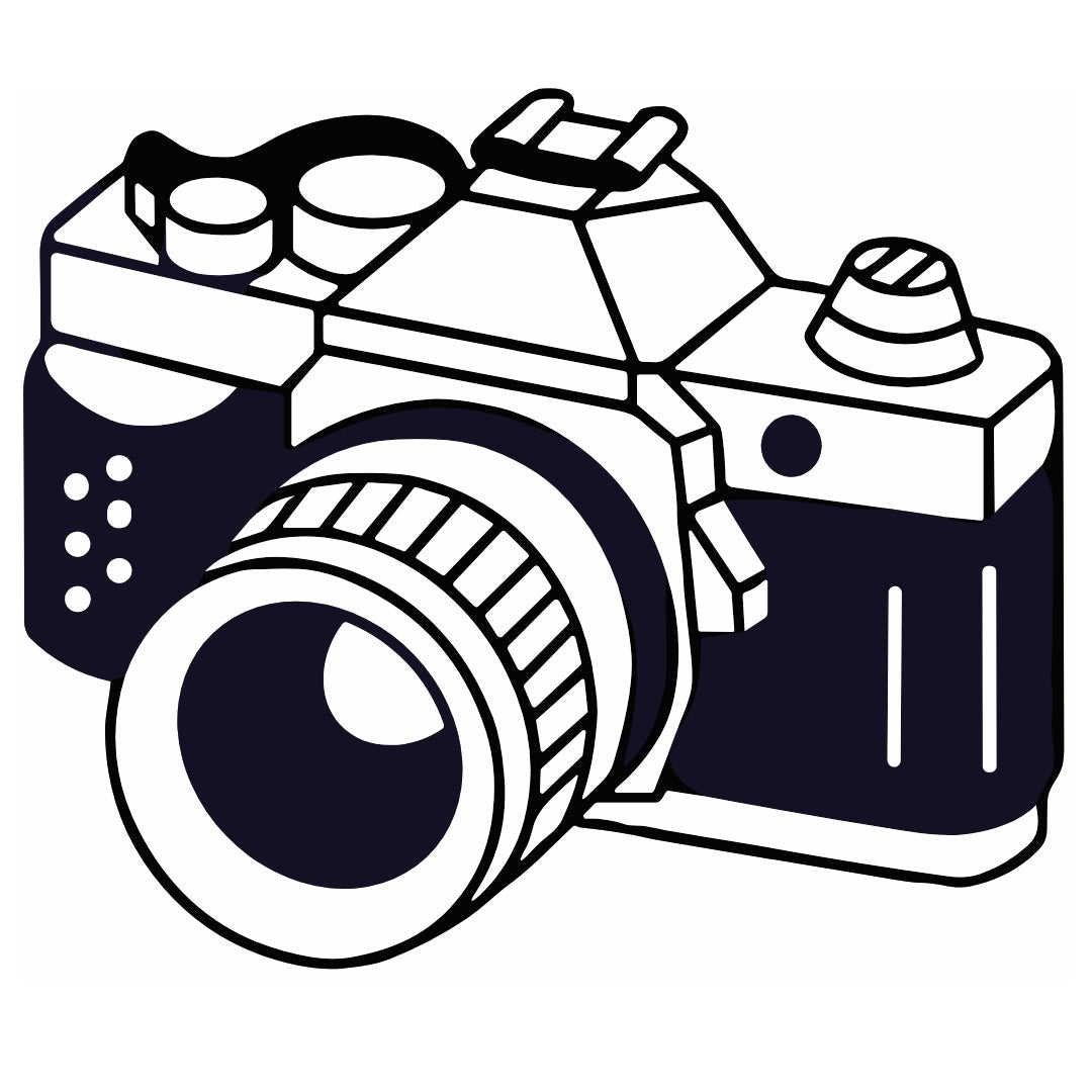 Vintage Camera Temporary Tattoo - 2 | Temporalis