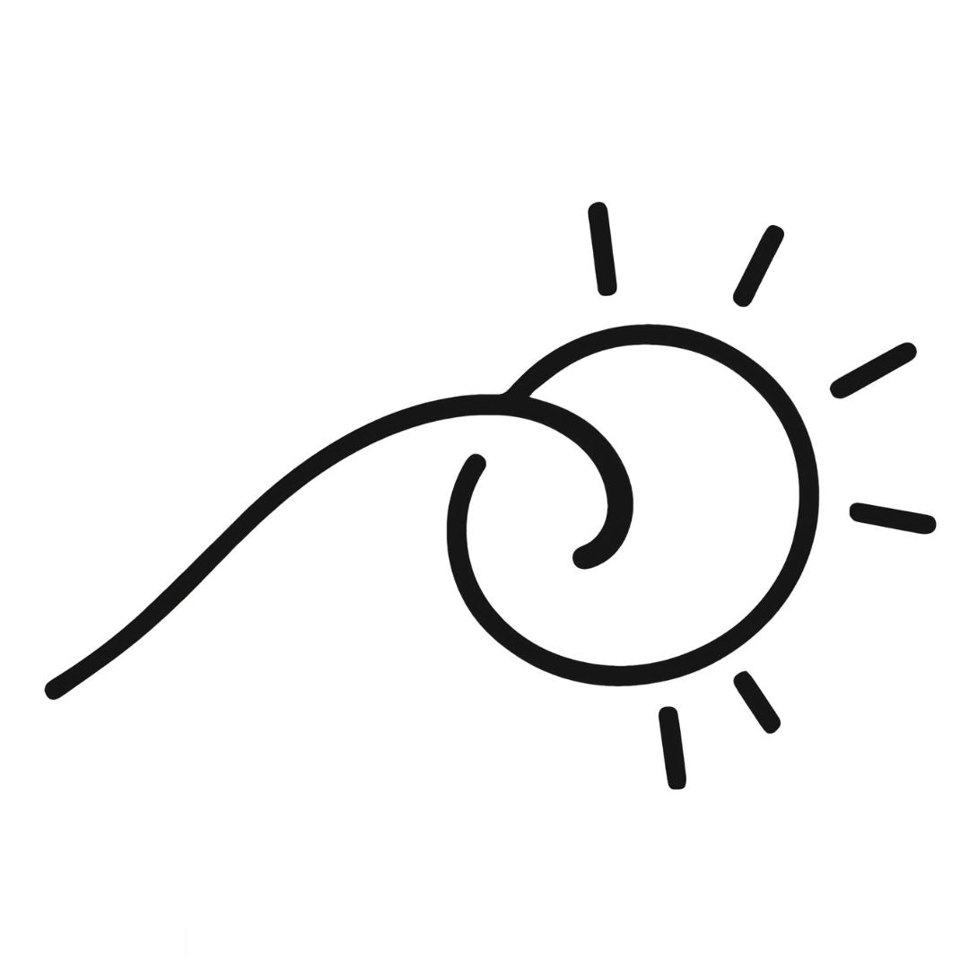 Wave and Sun Tattoo - 2 | Temporalis