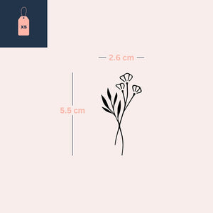Wildflower Essence 3 - Temporalis® - Tatuaggio temporaneo