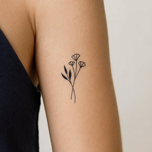 Wildflower Essence 1 - Temporalis® - Tatuaggio temporaneo