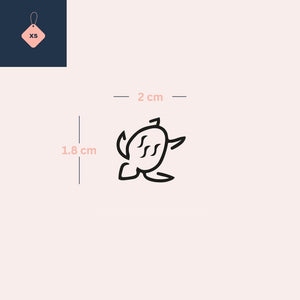 Zen Turtle 2 - Temporalis® - Tymczasowy tatuaż